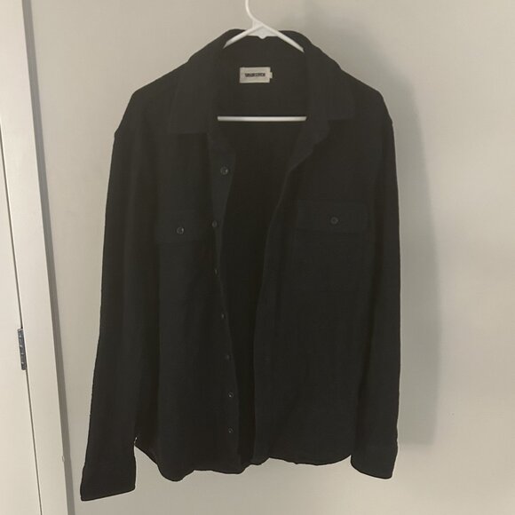 Taylor Stitch - The Ledge Shirt in Dark Navy Linen Tweed - 42/Large - Picture 2 of 10